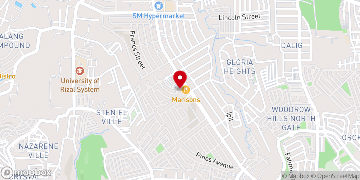 Map showing location of CCF Antipolo