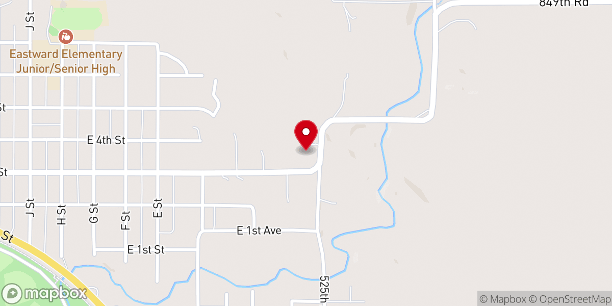 Map showing location of Calvary Bible Church