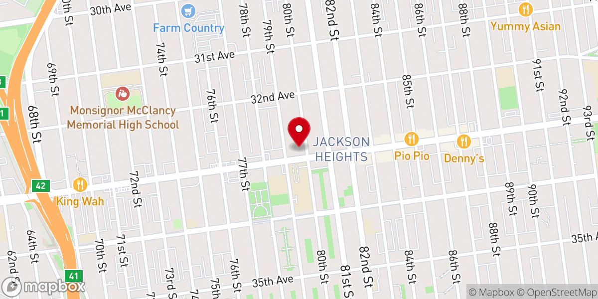 Map showing location of Salvaje Social Club NYC