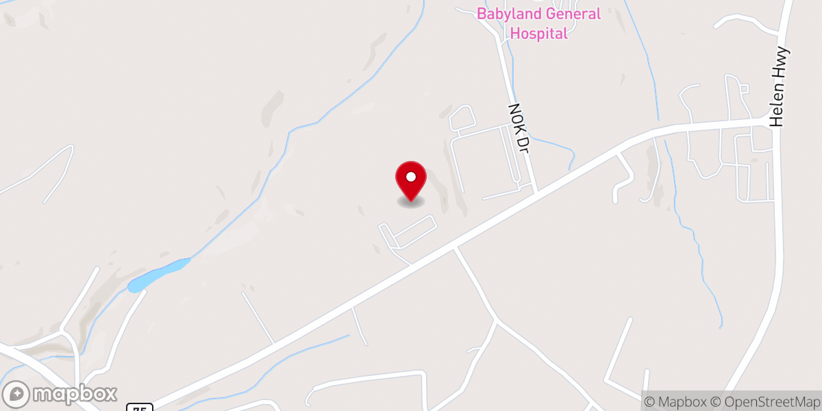 Map showing location of The Bridge Church