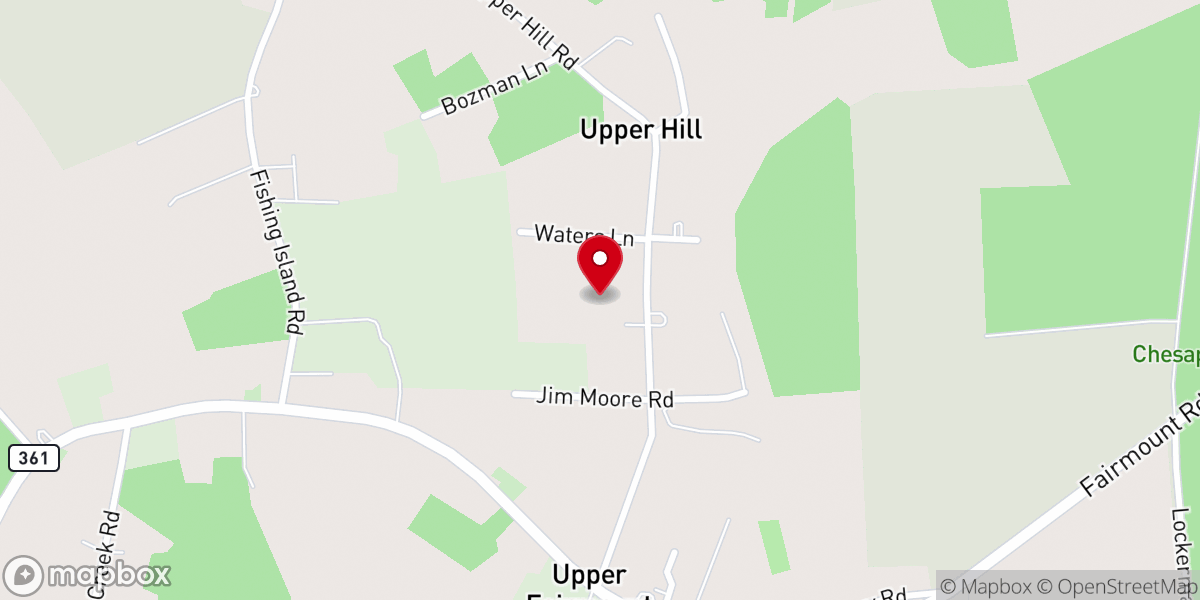 Map showing location of St Andrews United Methodist