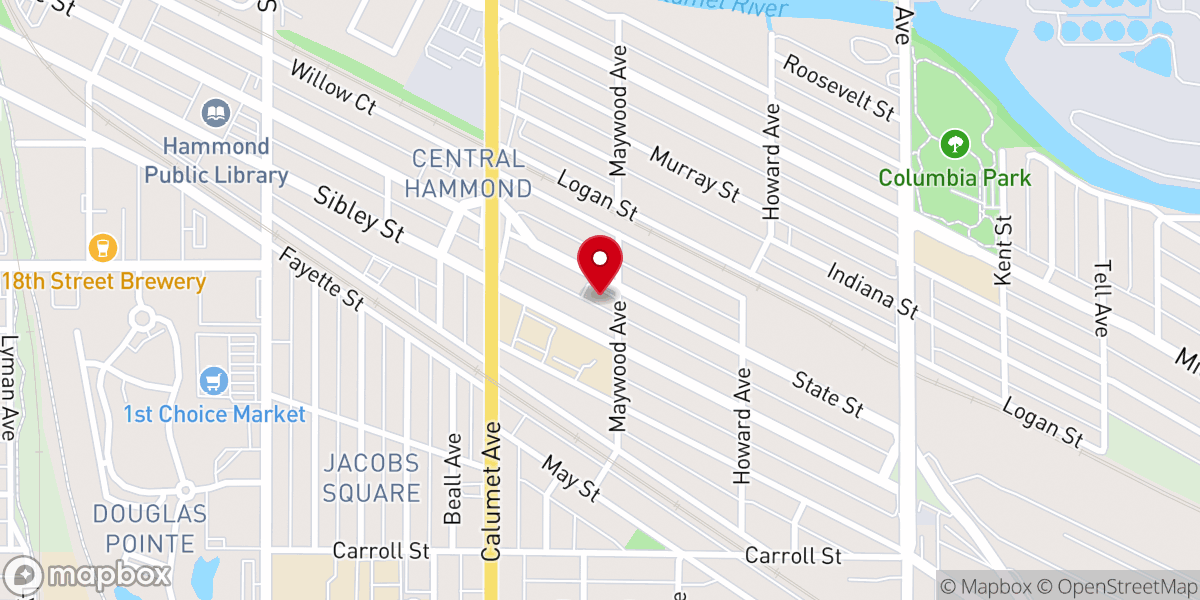 Map showing location of Dayspring Ministries Church