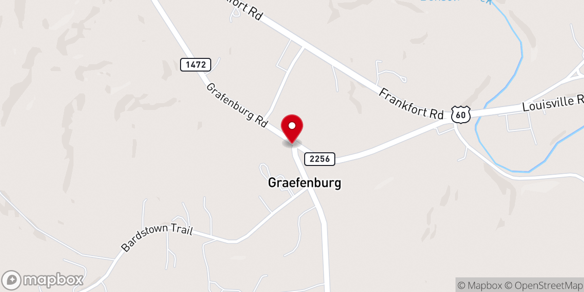 Map showing location of Graefenburg United Methodist Church