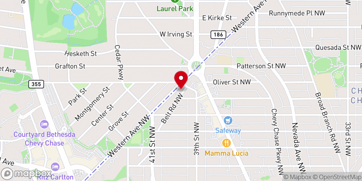Map showing location of River of God Church