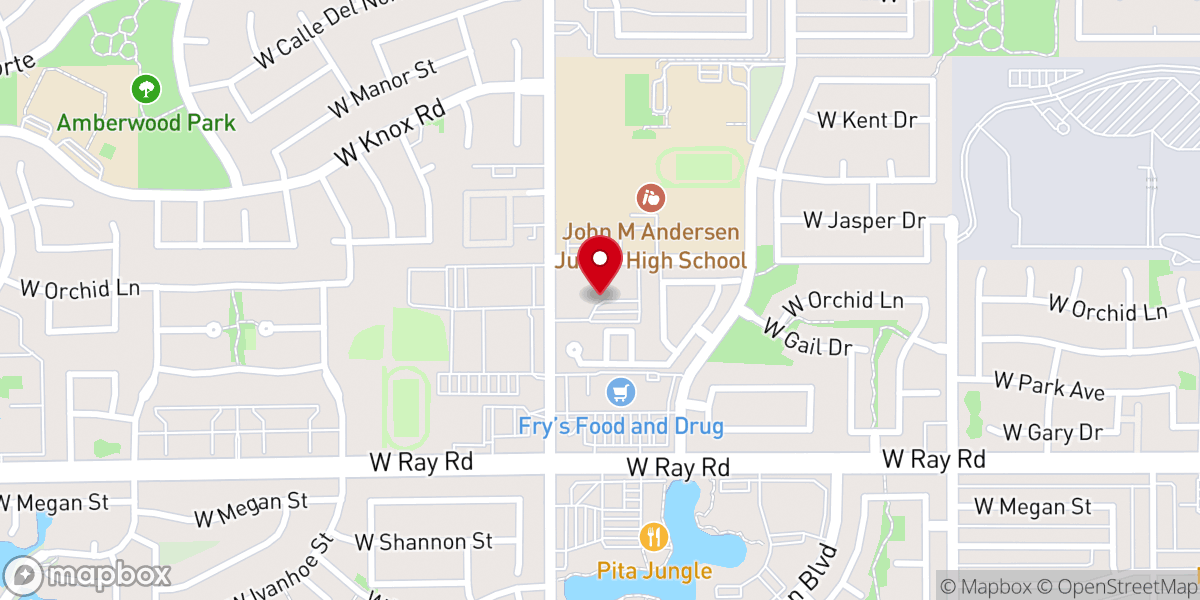 Map showing location of Antioch Phoenix