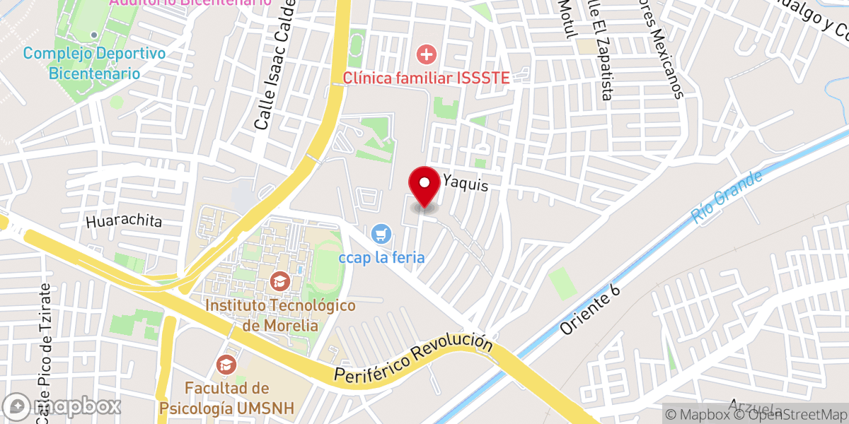 Map showing location of Parroquia de San Ignacio de Loyola