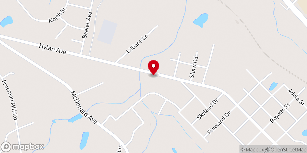 Map showing location of The Flowing Place Church