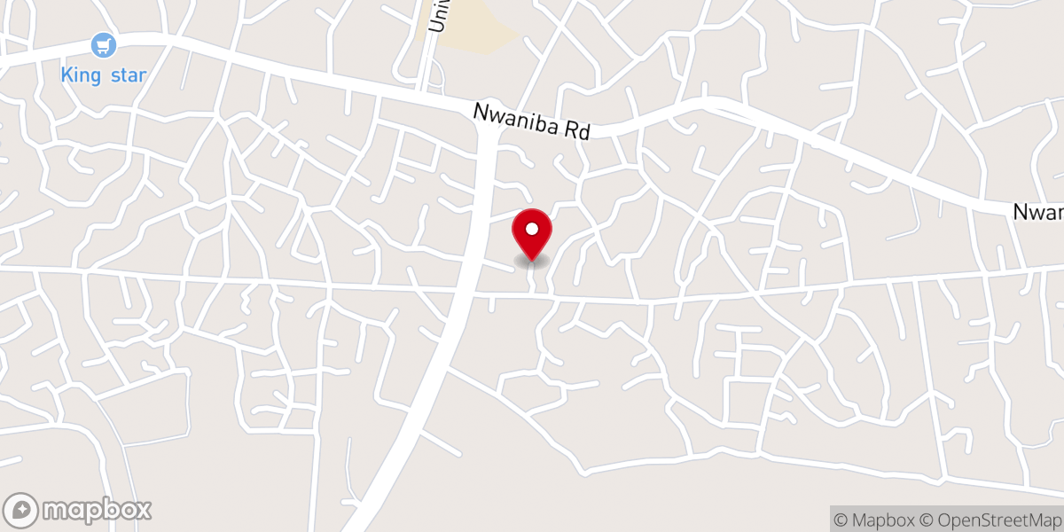 Map showing location of Mountain Of Fire And Miracles Ministries. Nepaline Zone.