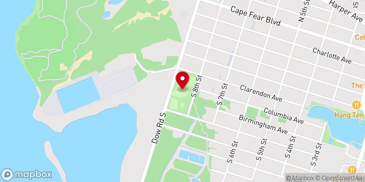 Map showing location of Mike Chappell Park