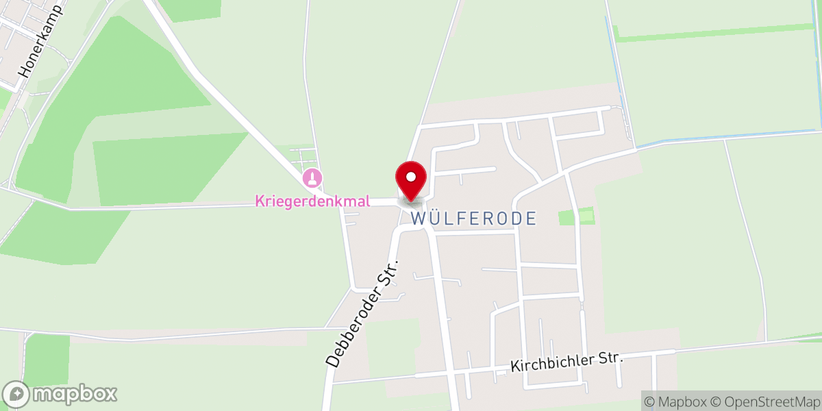 Map showing location of Kapelle Wülferode