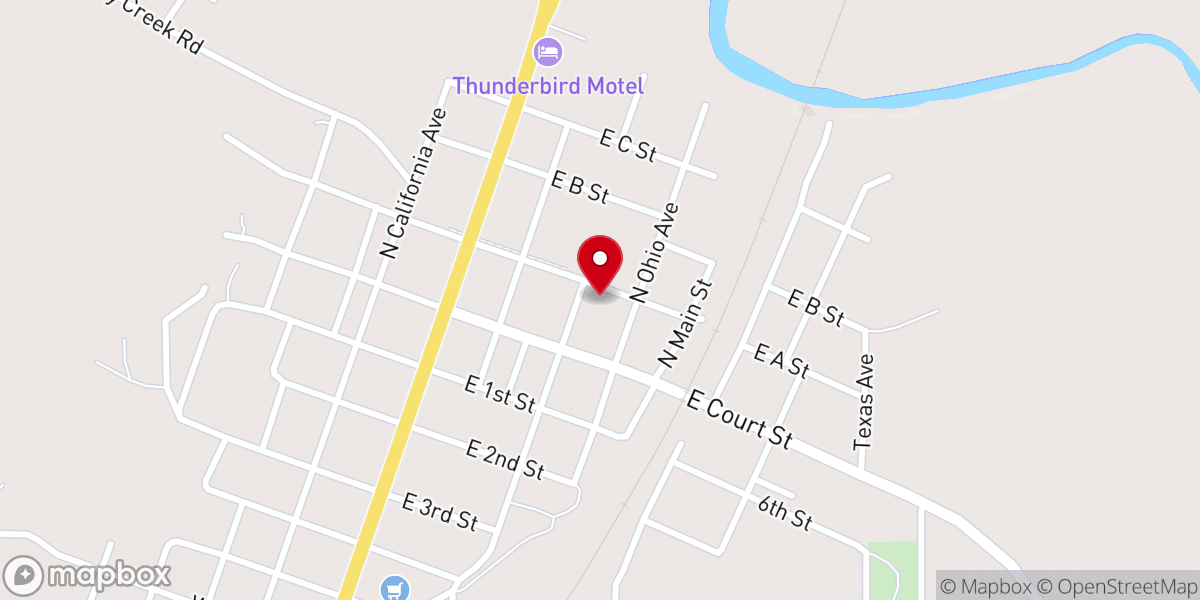 Map showing location of Grace Fellowship Church