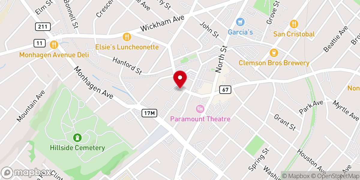 Map showing location of Iglesia Pentescostal Cosecha espiritual