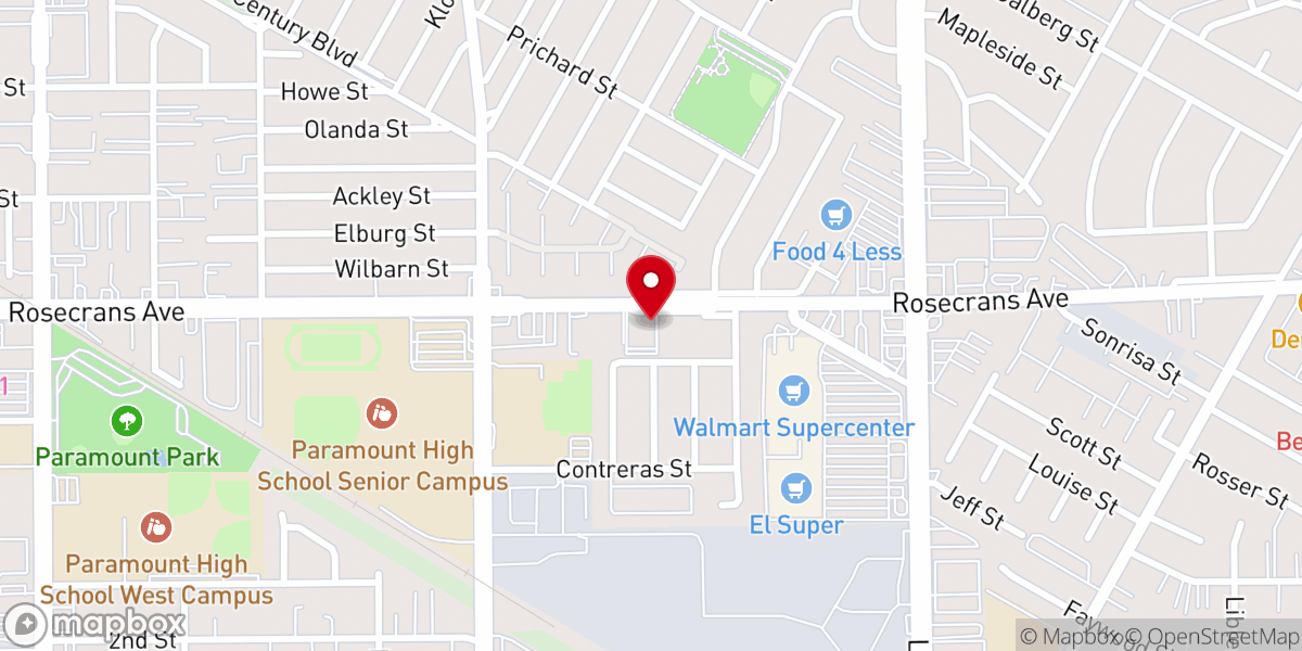 Map showing location of First Baptist Church of Paramount - Primera Iglesia Bautista de Paramount