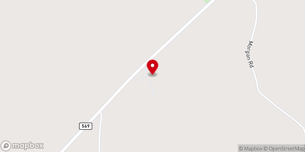 Map showing location of Unity Memorial Presbyterian