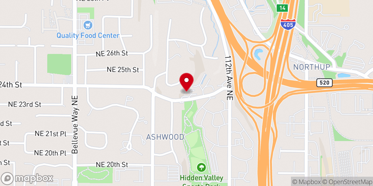 Map showing location of Hope Presbyterian Church
