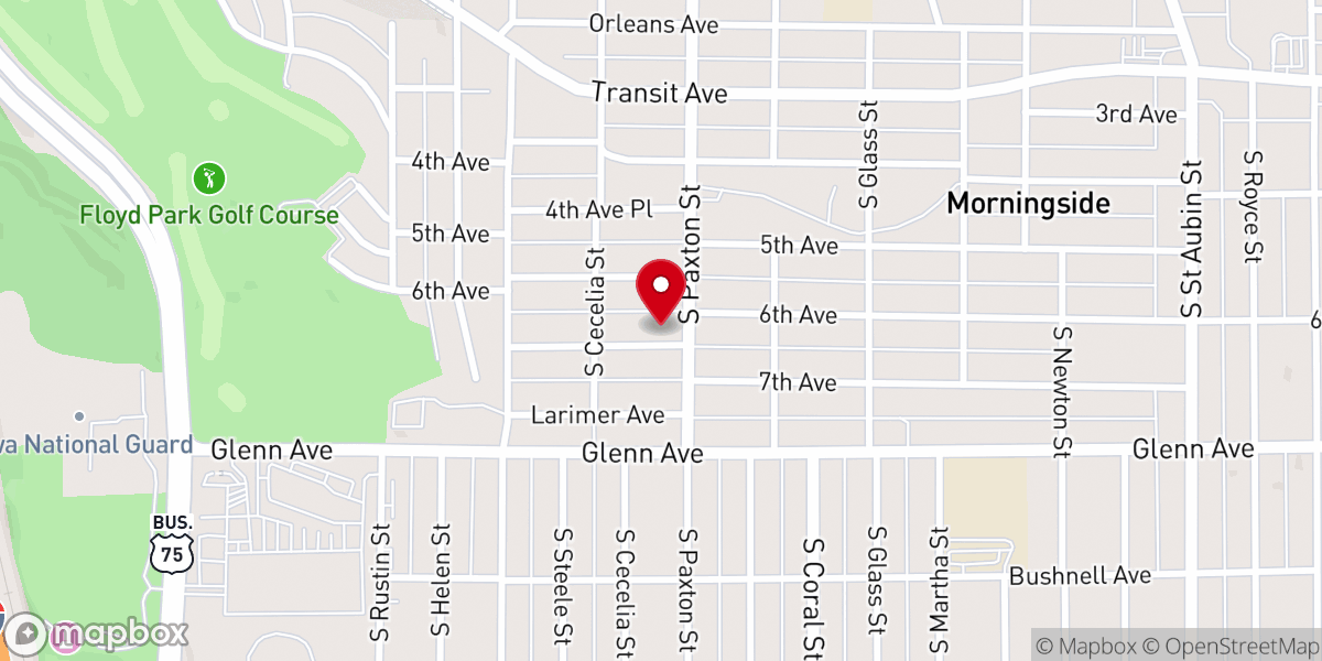 Map showing location of Iglesia Pentecostales De Siouxland, UPCI