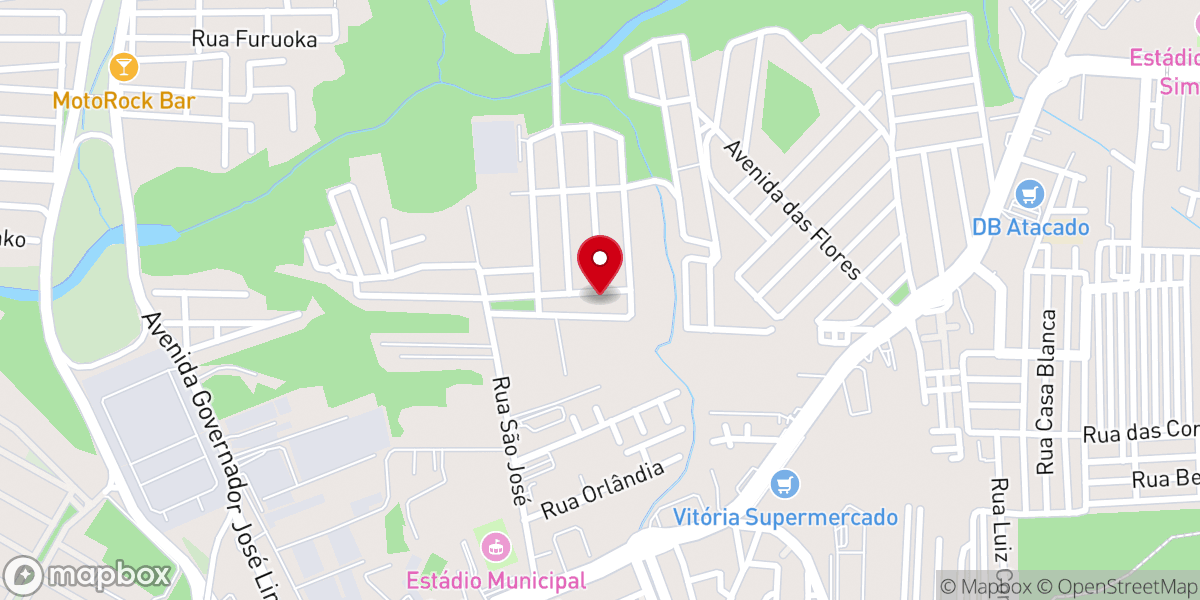 Map showing location of Igreja Católica Nossa Senhora do Amparo