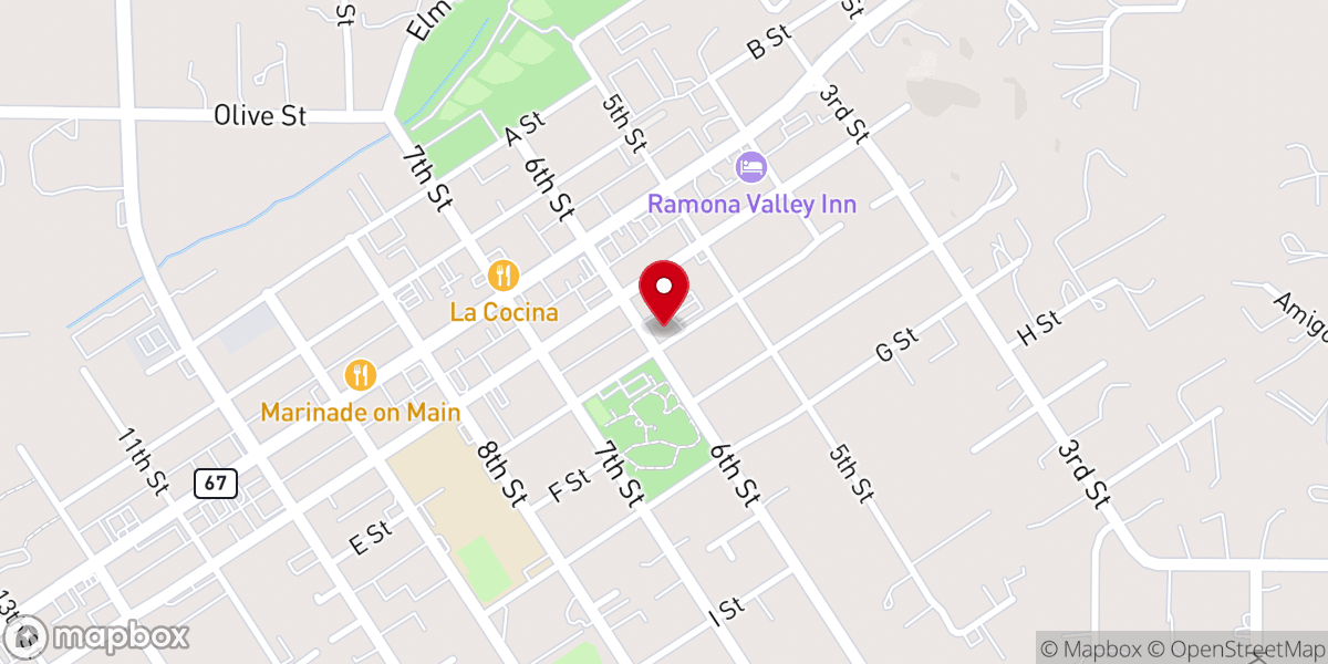 Map showing location of Immaculate Heart of Mary Church