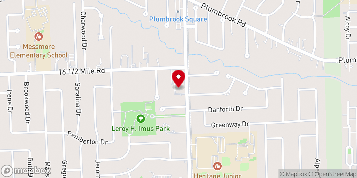 Map showing location of Hope Crossing