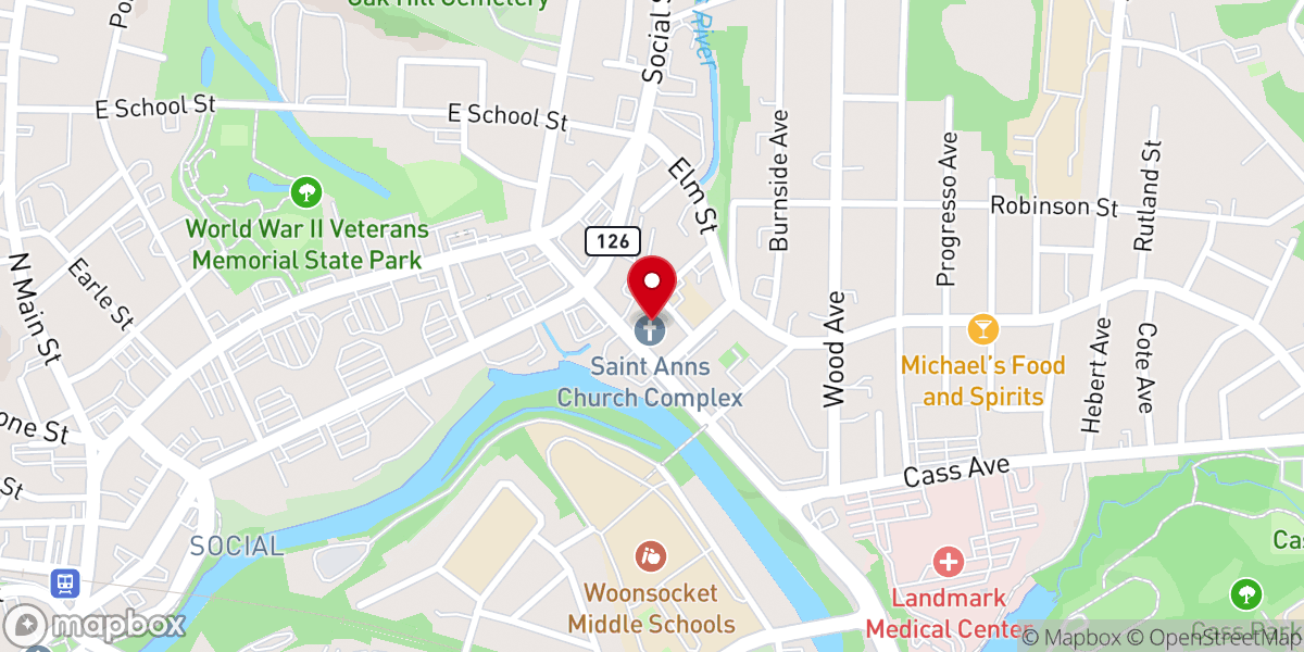 Map showing location of Firm Foundation Christian Church