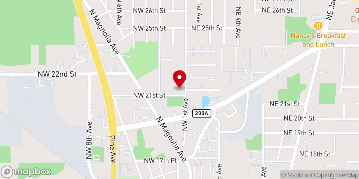 Map showing location of Renewed Faith Church