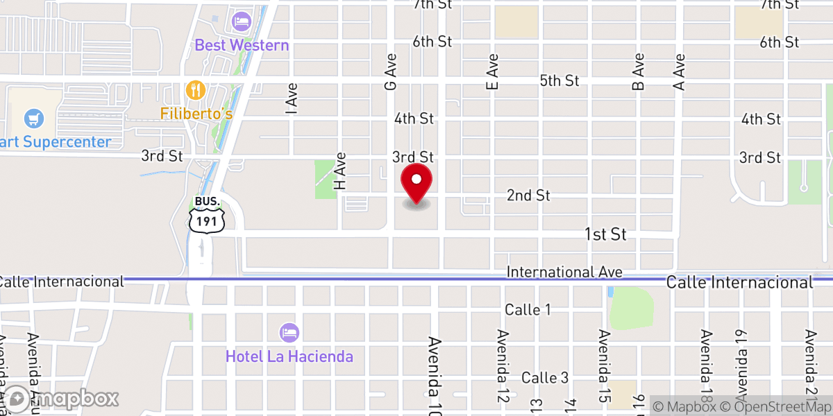 Map showing location of Word of Faith Ministries