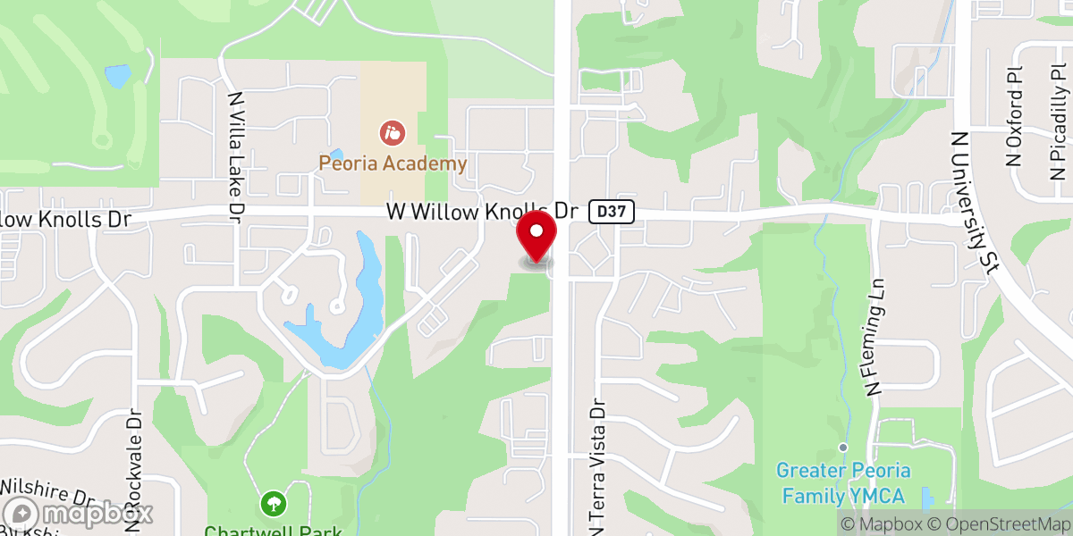 Map showing location of Living Hope Evangelical Lutheran Church