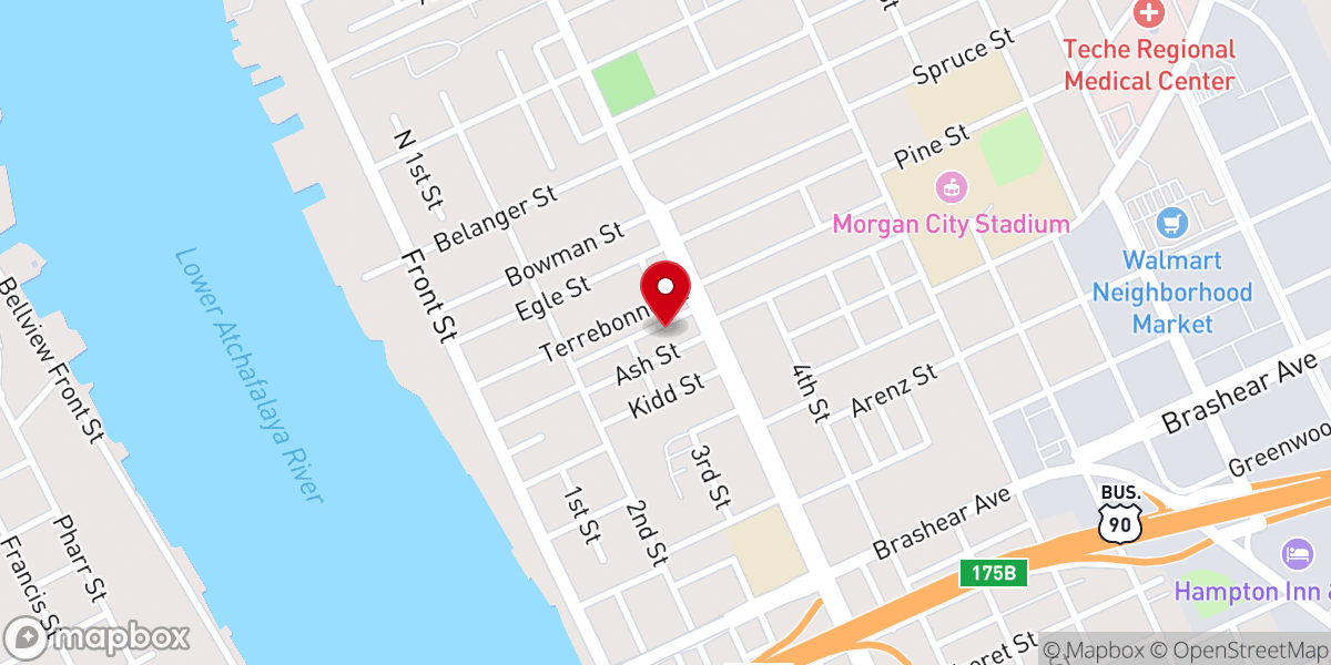 Map showing location of New Zora Baptist Church