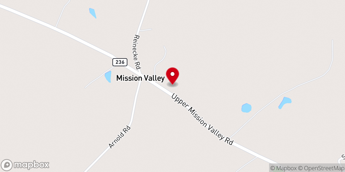 Map showing location of Zion Lutheran Church
