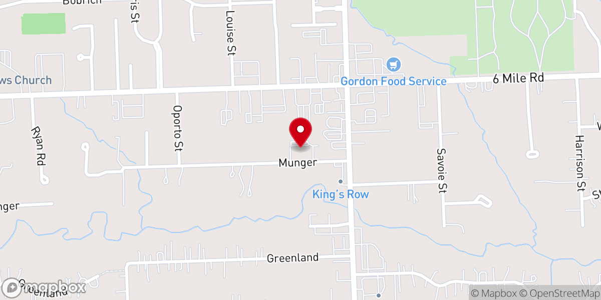 Map showing location of Grace Christian Fellowship