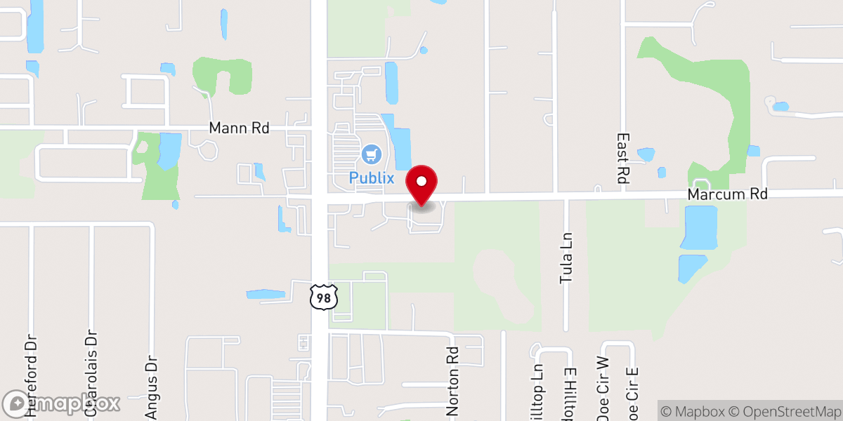 Map showing location of St. Anthony Catholic School