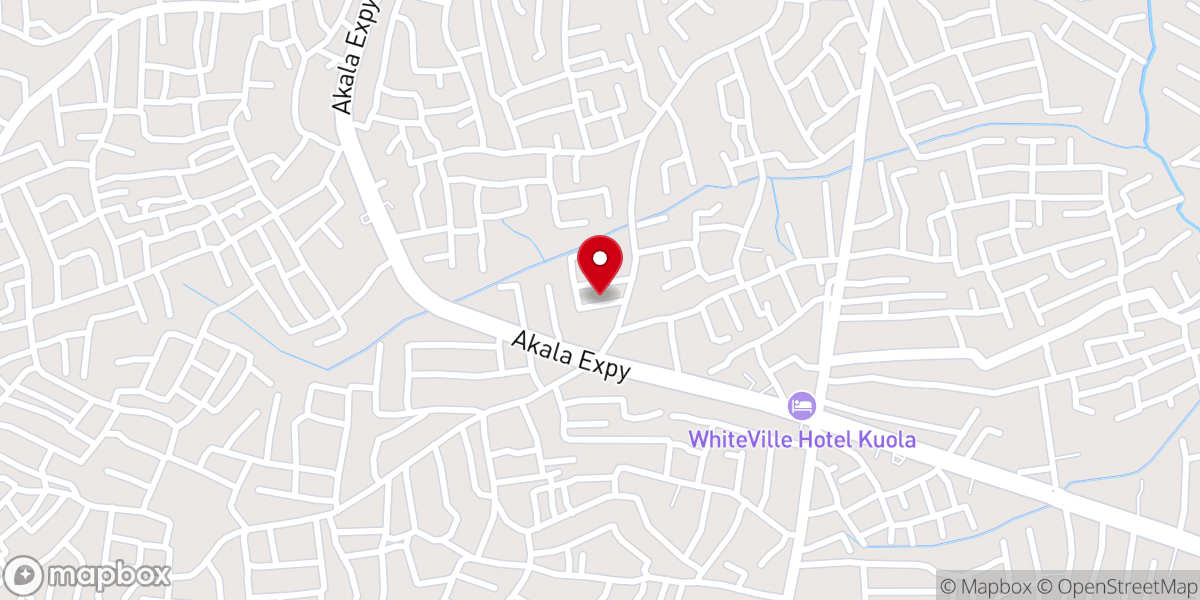 Map showing location of New Life Baptist Church