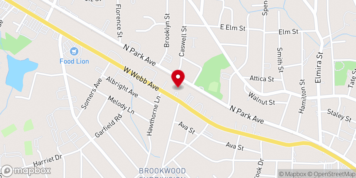 Map showing location of Lamplight Christian Chapel