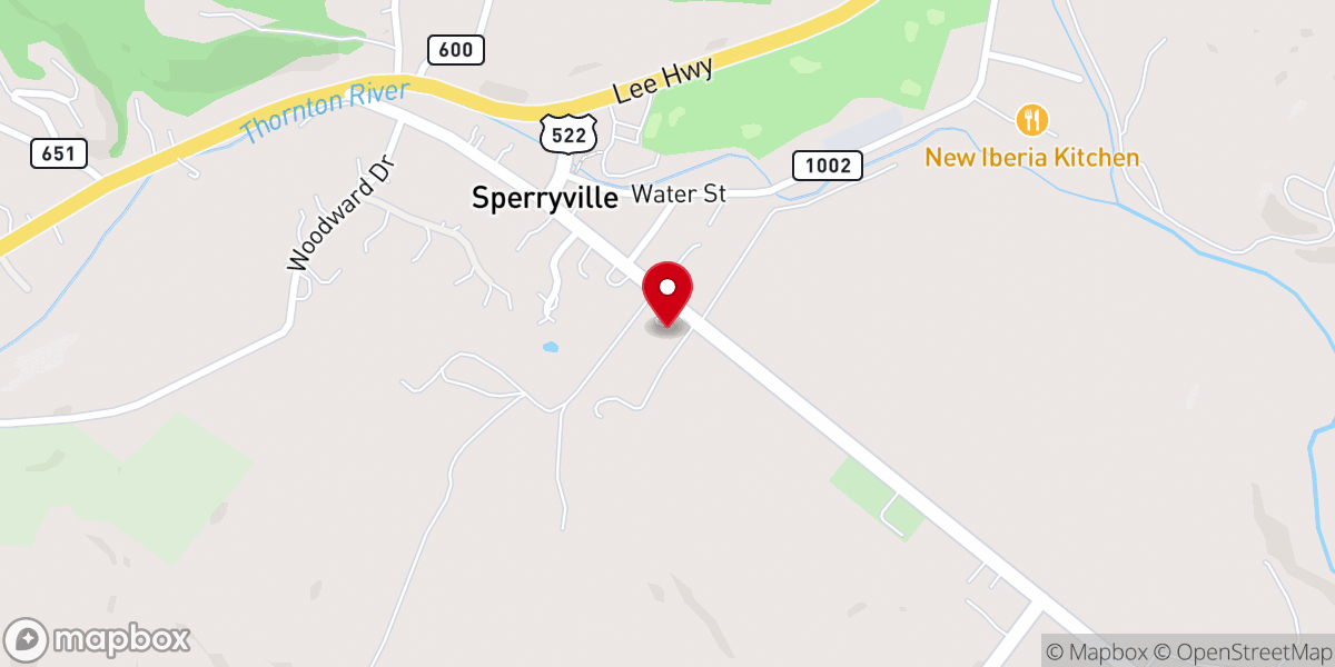 Map showing location of Reynolds Memorial Baptist Church
