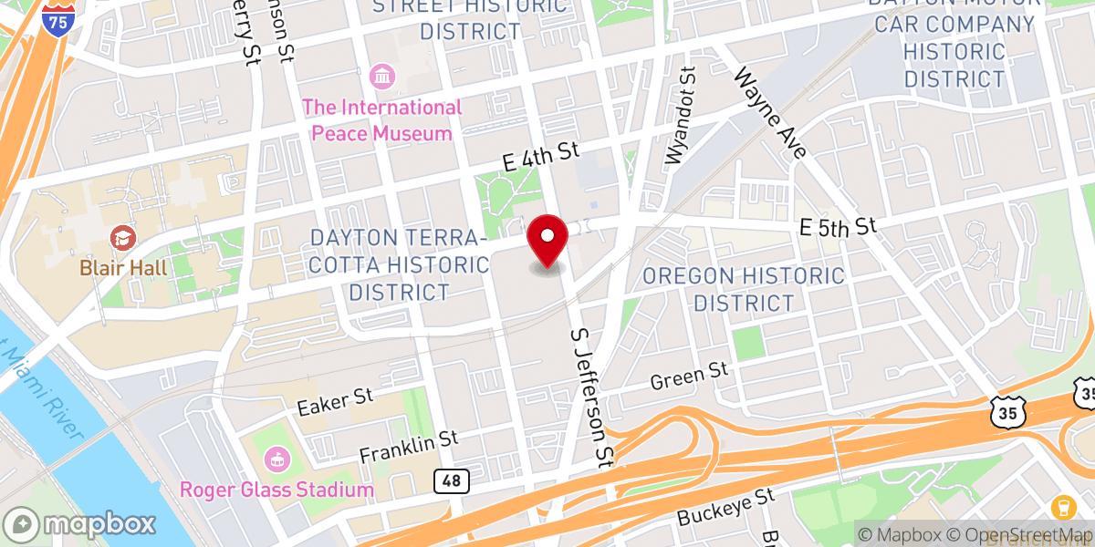 Map showing location of Shiloh Baptist Church