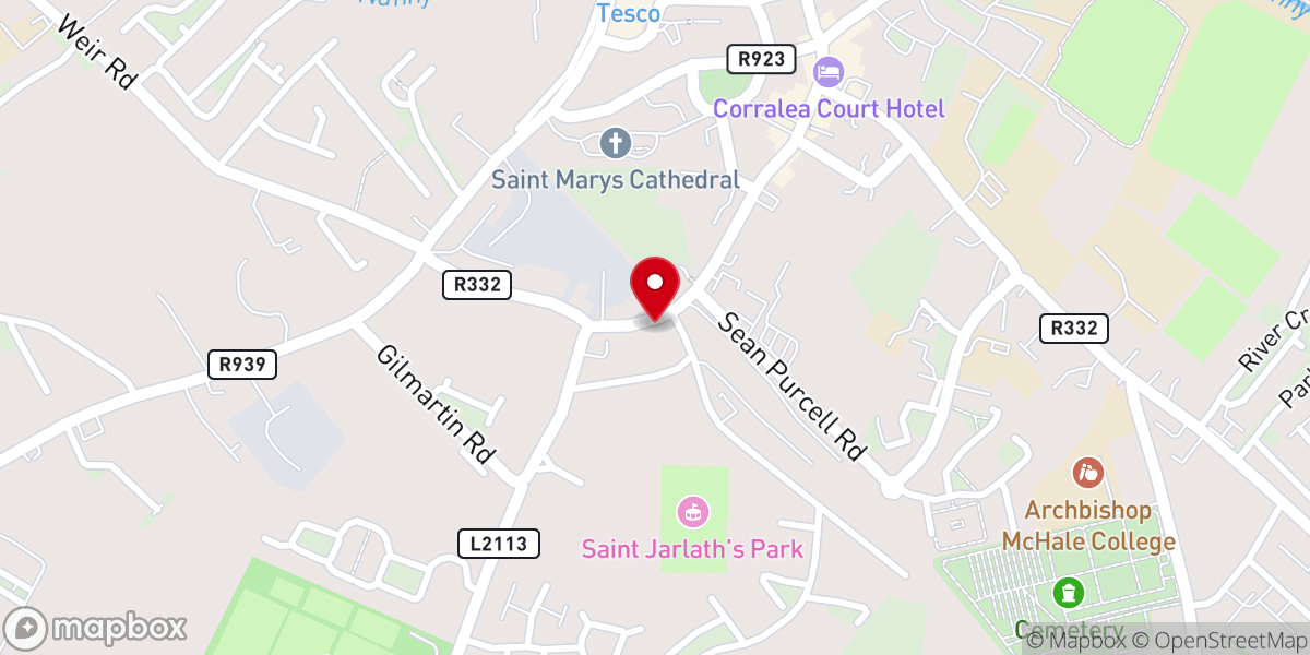 Map showing location of Citizens Information Centre (Tuam)