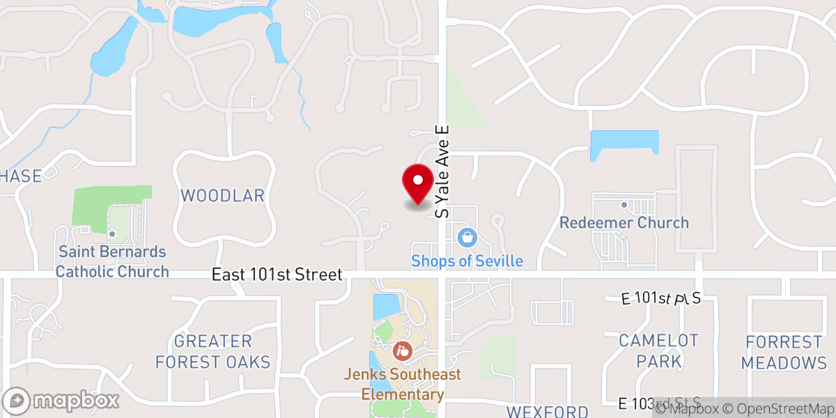 Map showing location of International Bethel Church Tulsa