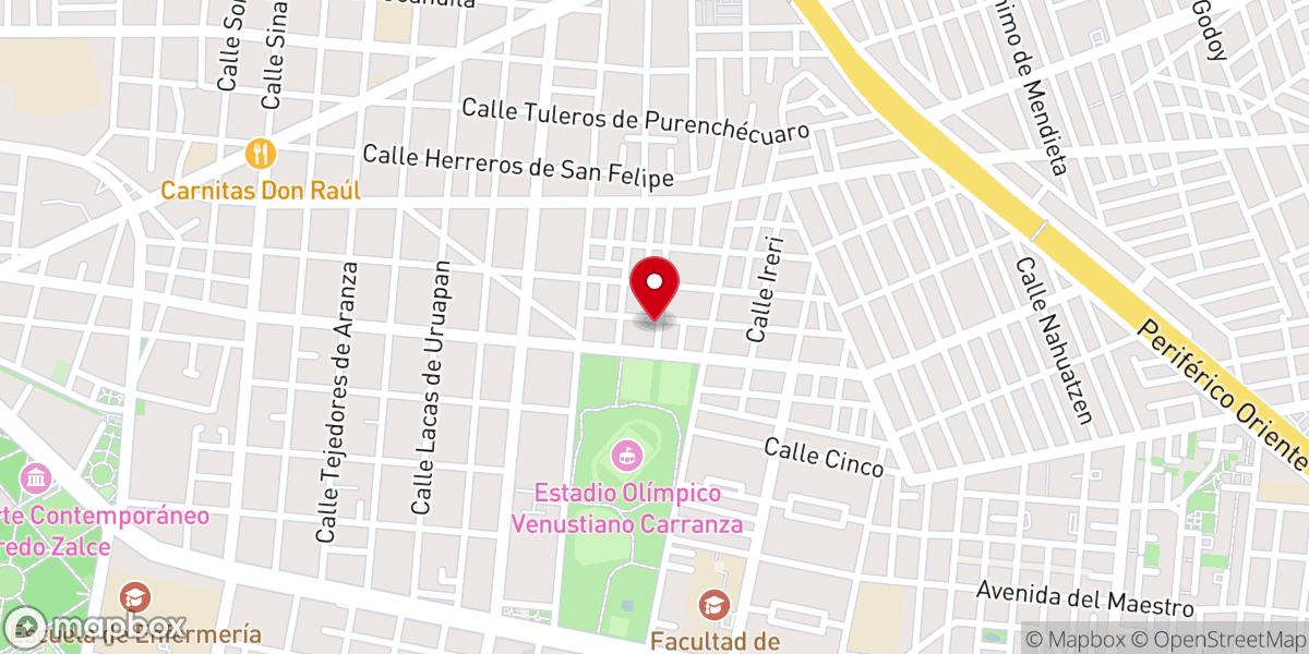 Map showing location of Primera Iglesia Apostolica De La Fe En Cristo Jesús
