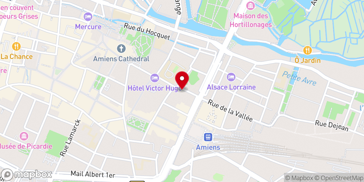 Map showing location of Congrégations Sainte Famille