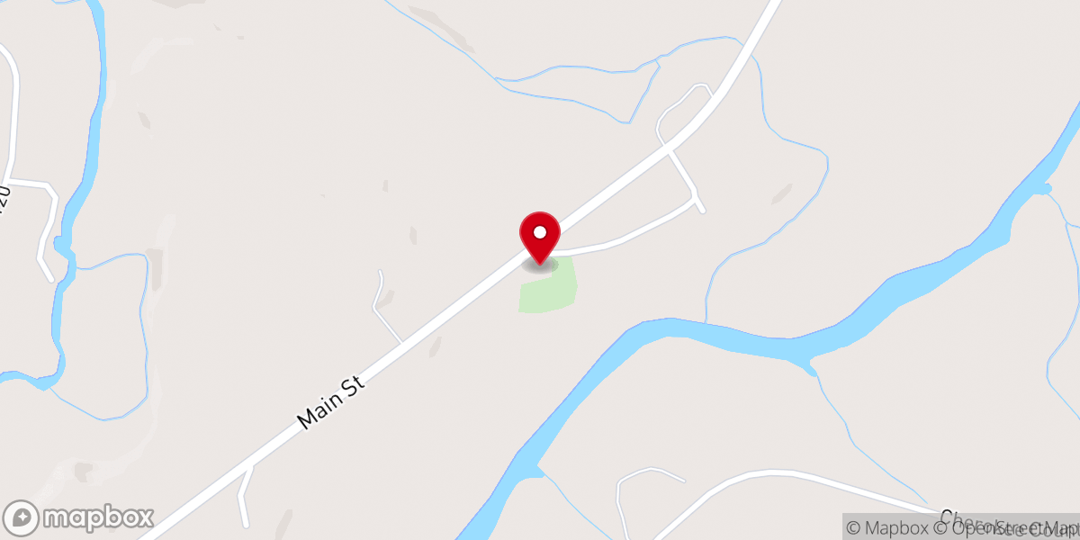 Map showing location of Mill Creek Missionary Baptist Church