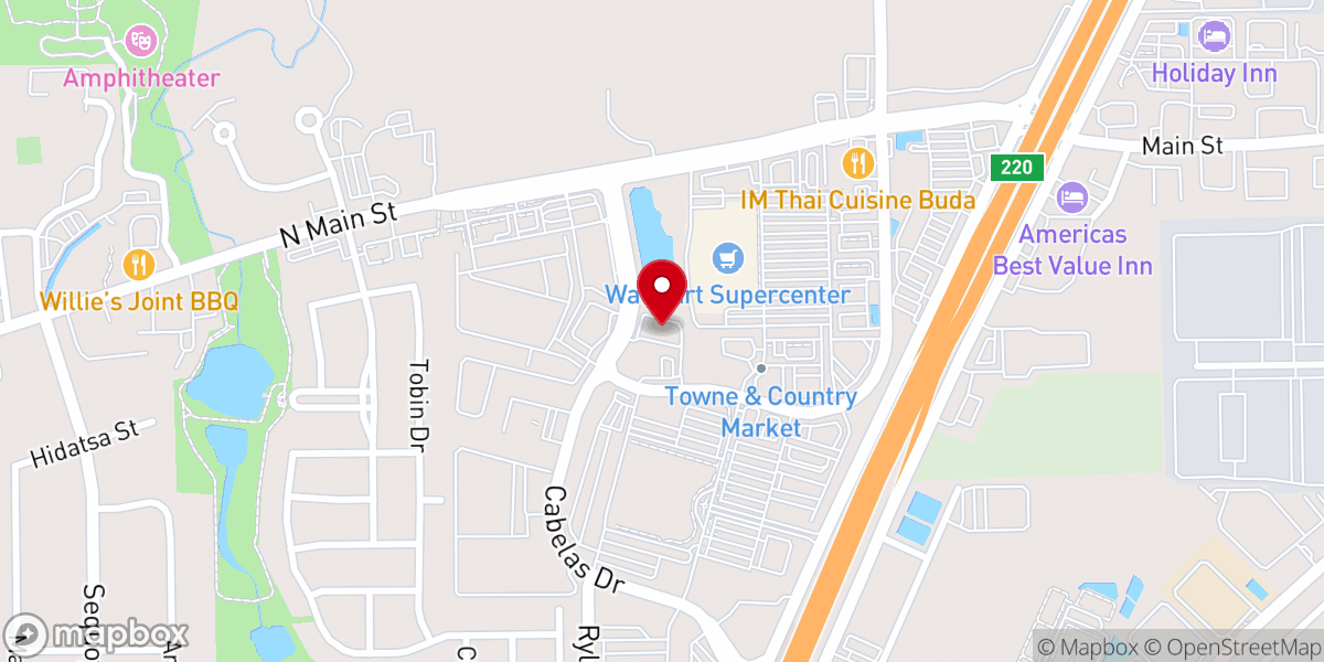 Map showing location of Hampton Inn & Suites Austin South/Buda
