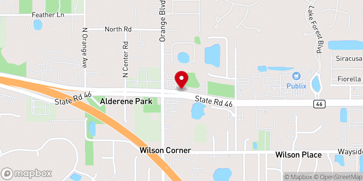 Map showing location of Lakeside United Methodist Church & Preschool