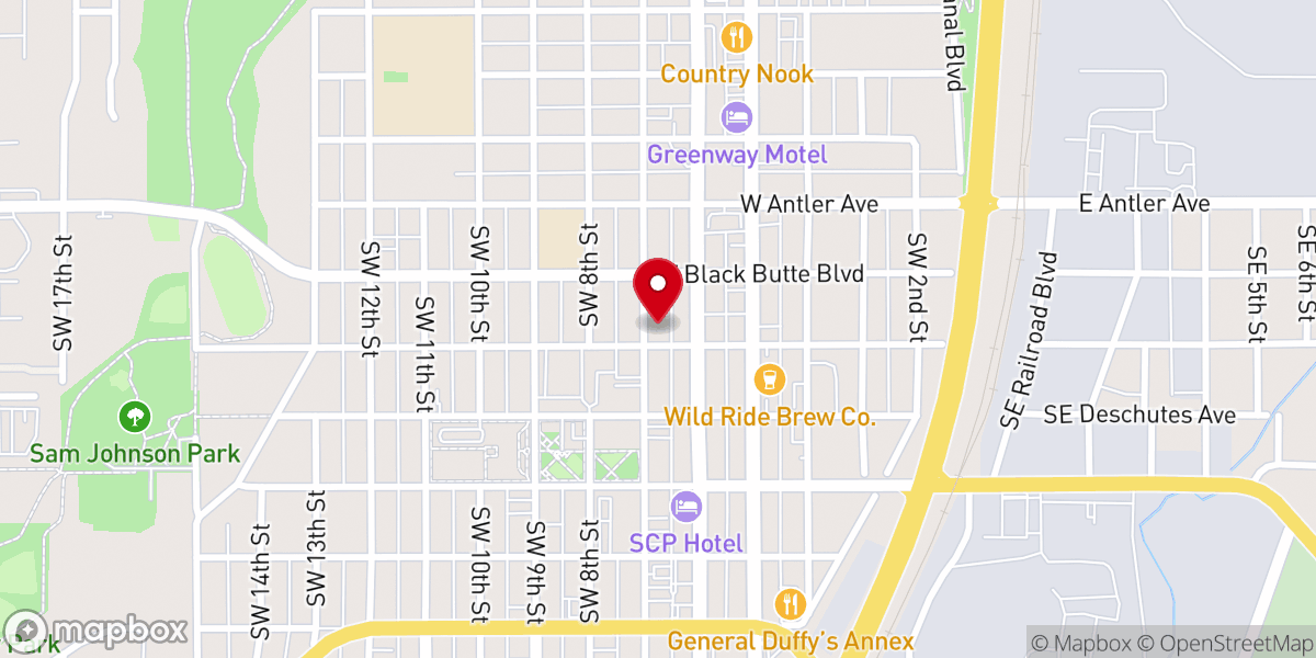 Map showing location of Grace and Hammer