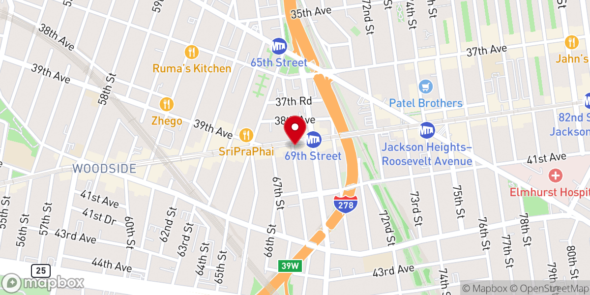 Map showing location of Manmin International Church of NYC