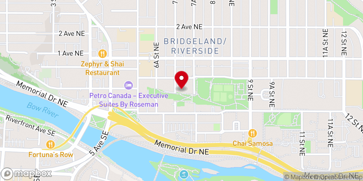 Map showing location of Knox Baptist Church