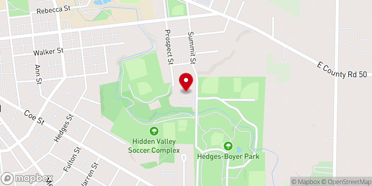 Map showing location of Calvary Chapel Tiffin