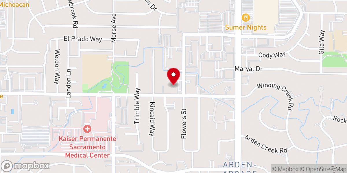Map showing location of Cornerstone Community Church