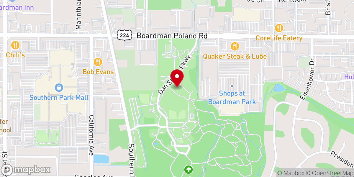Map showing location of Boardman Park