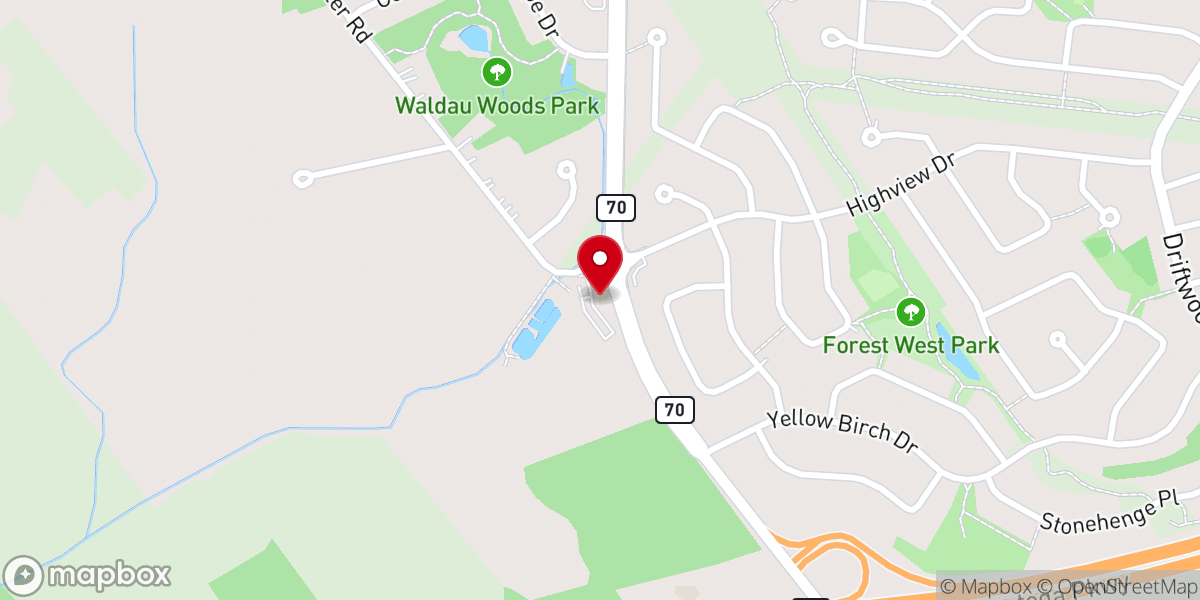 Map showing location of Highview Community Church