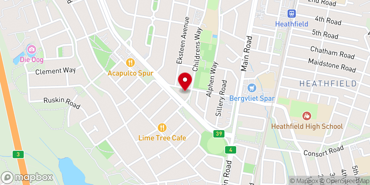 Map showing location of St Martins in Bergvliet
